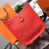 Hermes Evelyne Bag In Red Clemence Leather CY00008