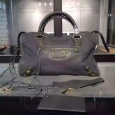 Balenciaga Classic Goatskin Metallic Edge City Grey CY00168