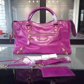 Balenciaga Giant Gold City Claret Purple CY00173