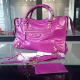 Balenciaga Giant Gold City Claret Purple CY00173