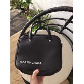 Balenciaga Triangle Square XS Bag In Black Calfskin Leather 513995 CY00437