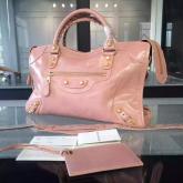 Replica Balenciaga Giant Gold City Powder Pink CY00650