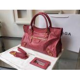 Balenciaga Giant Gold City Red Replica CY00668