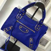 Balenciaga Classic Goatskin Metallic Edge City Blue Replica CY00684