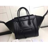 Designer Celine Supple Calfskin Medium Luggage Phantom Bag Black CY00020