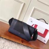 Celine Medium Frame Shoulder Bag In Dark Blue Shiny Smooth Calfskin 180263 CY00041