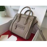 Celine Luggage Tote Drummed Calfskin Khaki CY00089