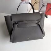 Celine Belt Bag In Dark Grey Grained Calfskin 2 Sizes Replica CY00096