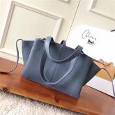 Replica Celine Medium Tri-Fold Shoulder Bag In Light Blue Natural Calfskin 178883 CY00177