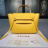 Celine Smooth Calfskin Belt Yellow Bag CY00285