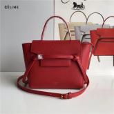 Replica Celine Nano Belt Bag In Red Grained Calfskin 185003 CY00412