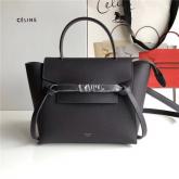 Celine Belt Bag In Deep Ink Grey Grained Calfskin 2 Sizes CY00432