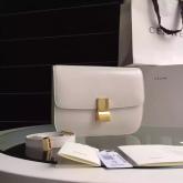 Celine Classic Box Bag In Smooth Calfskin White CY00433