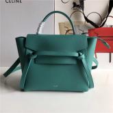 Celine Belt Bag In Peacock Green Grained Calfskin 2 Sizes CY00435