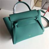 Celine Belt Bag In Peacock Green Grained Calfskin 2 Sizes CY00435