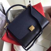 Designer Celine Trapeze Drummed Leather Small Tote Bag Blue Red Black CY00467