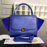 Designer Celine Trapeze Small/Medium Tote Bag Blue CY00533