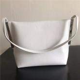 Celine Flap Clasp Bag In White Smooth Calfskin 181563 CY00569