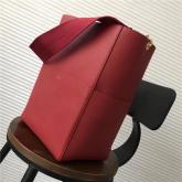 Celine Seau Sangle Bag In Red Soft Grained Calfskin CY00578