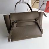 Celine Belt Bag In Khaki Grained Calfskin 2 Sizes CY00727