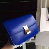 Celine Classic Box Bag In Smooth Calfskin Blue CY00744