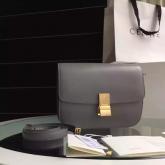 Celine Classic Box Bag In Smooth Calfskin Grey CY00751