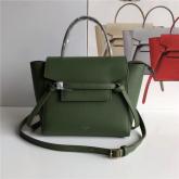 Celine Nano Belt Bag In Dark Green Grained Calfskin 185003 CY00772