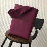 Celine Seau Sangle Bag In Burgundy Soft Grained Calfskin CY00784