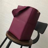 Celine Seau Sangle Bag In Burgundy Soft Grained Calfskin CY00784