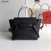 Designer Celine Nano Belt Bag In Black Grained Calfskin 185003 CY00828