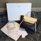 Celine Small Belt Tote Bag Multicolours Black+White CY00913