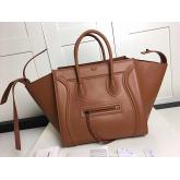 Celine Supple Calfskin Medium Luggage Phantom Bag Brown CY01004