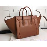 Celine Supple Calfskin Medium Luggage Phantom Bag Brown CY01004