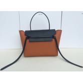 Celine Small Belt Tote Bag Multicolours Brown+Black Replica CY01093