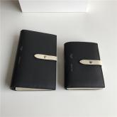 Celine Strap Medium/large Multifunction Wallet In Black Grained Calfskin And Chalk Shiny Calfskin Replica CY01099