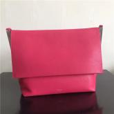 Celine Flap Clasp Bag In Rosy Pink Smooth Calfskin 181563 CY01214