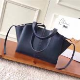 Celine Medium Tri-Fold Shoulder Bag In Dark Blue Natural Calfskin 178883 CY01220