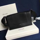 Celine Medium Frame Shoulder Bag In Black Shiny Smooth Calfskin 180263 CY01294