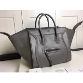 Celine Supple Calfskin Medium Luggage Phantom Bag Grey CY01315