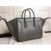 Celine Supple Calfskin Medium Luggage Phantom Bag Grey CY01315