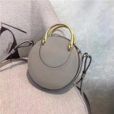 Designer Chloe Pixie Small Grey Leather And Suede Shoulder Bag CY00075