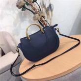 Chloe Pixie Medium Dark Blue Leather And Suede Shoulder Bag CY00163