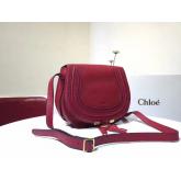 Replica Chloe Mini Marcie Bag In Small Grain Calfskin Red CY00273