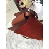 Chloe Faye Small Shoulder Bag In Suede And Smooth Calfskin Caramel CY00304