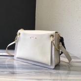 Chloe Roy Bag White In Suede & Smooth Calfskin Replica CY00323