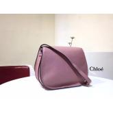 Designer Chloe Mini Marcie Bag In Small Grain Calfskin Pink CY00342