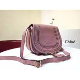 Designer Chloe Mini Marcie Bag In Small Grain Calfskin Pink CY00342