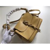 Designer Chloe Owen Bag With Flap 3S1311 In Yellow Leather CY00351