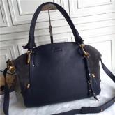 Chloe Owen Medium Satchel Bag In Blue Calfskin CY00478