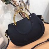 Chloe Pixie Medium Black Leather And Suede Shoulder Bag CY00658